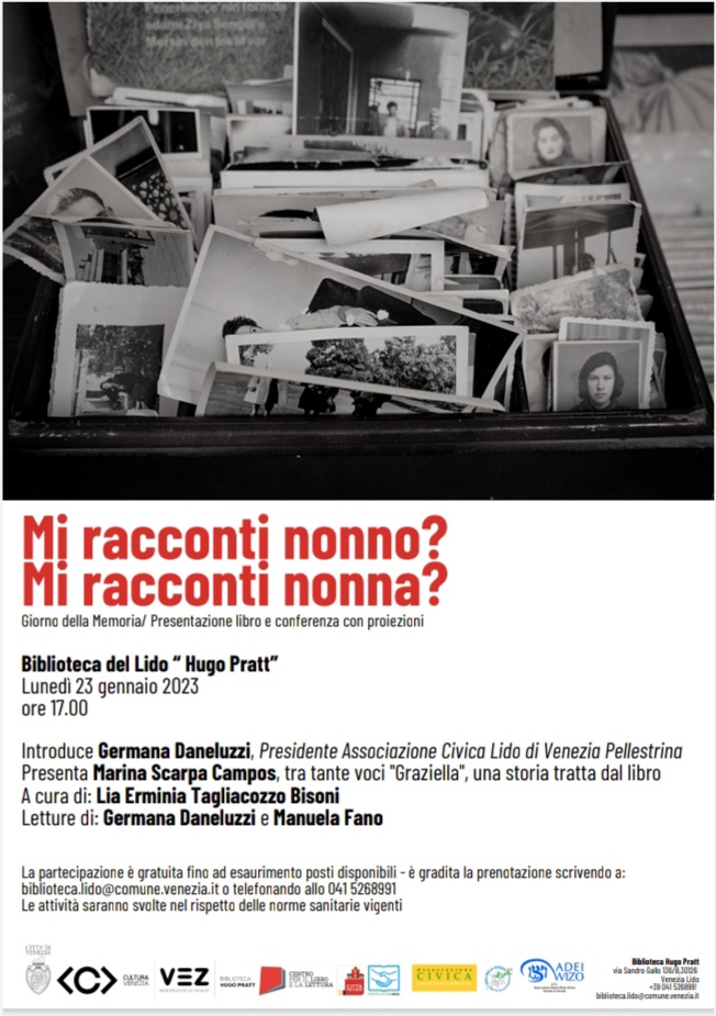 Presentazione libro "Mi racconti nonno? Mi racconti nonna?" e conferenza con proiezioni